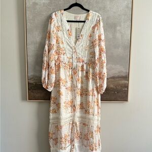 Soft floral print maxi dress Francesca’s